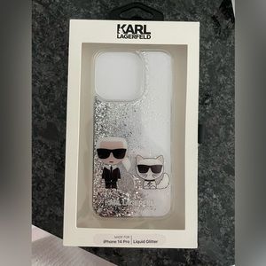 Karl Lagerfeld Iphone 14 pro glitter case